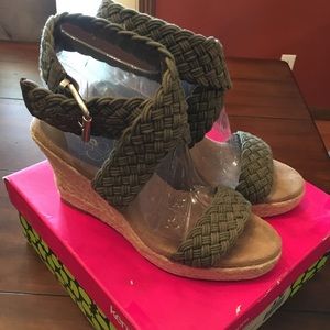 Espadrille Ankle Wrap Wedges