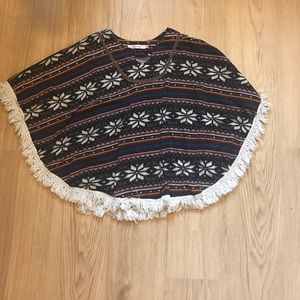 Boho Aztec Poncho