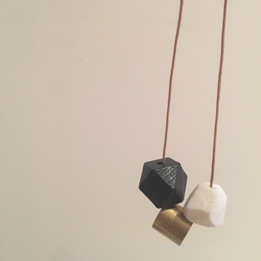 Funky Geometric Elemental Necklace