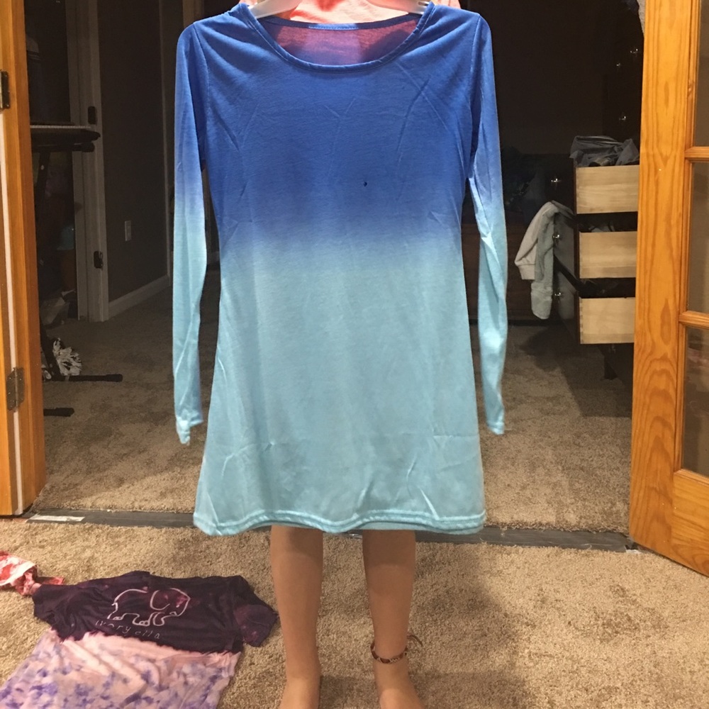Ombré blue dress