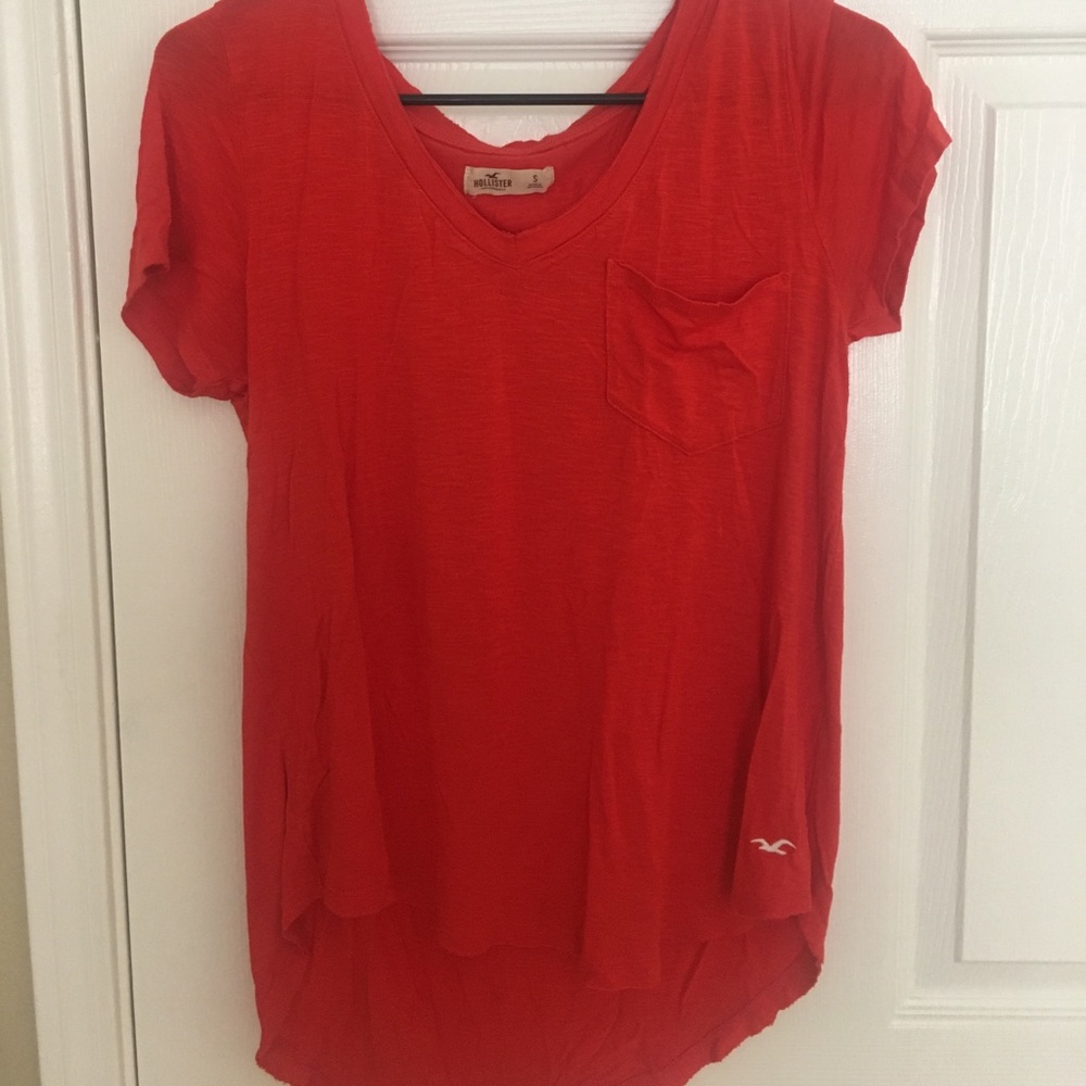 Orange hollister blouse
