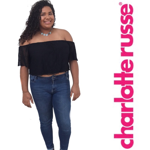 Charlotte Russe Tops - Charlotte Russe Black Lace Blouse
