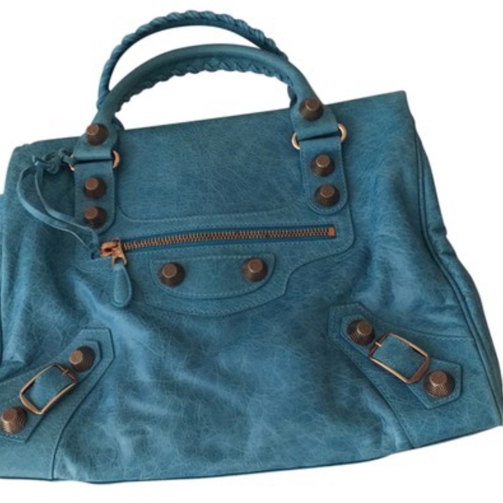 Brandnew Balenciaga Bleu Pain Midday Handbag