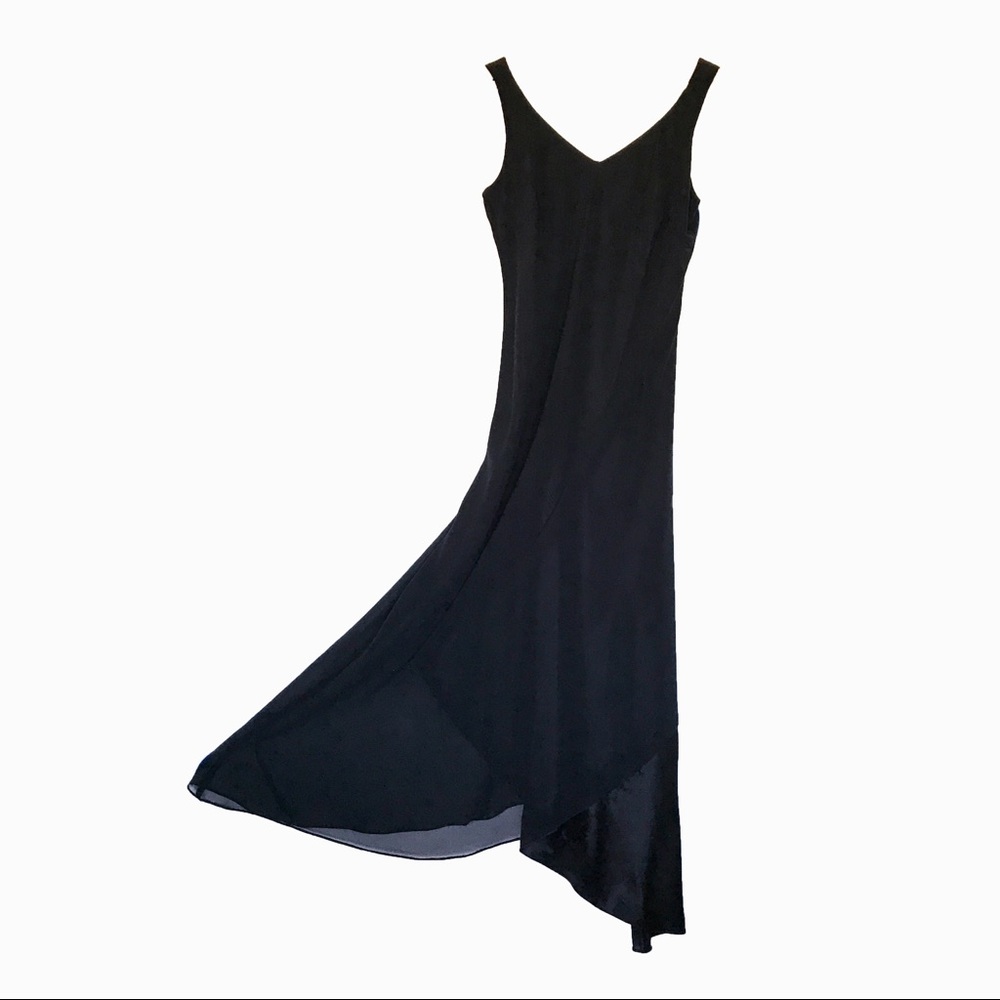 Vintage Australian designer black evening dress