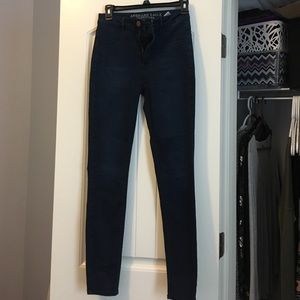 High waisted skinny jeans