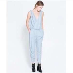 Zara Denim Jumpsuit