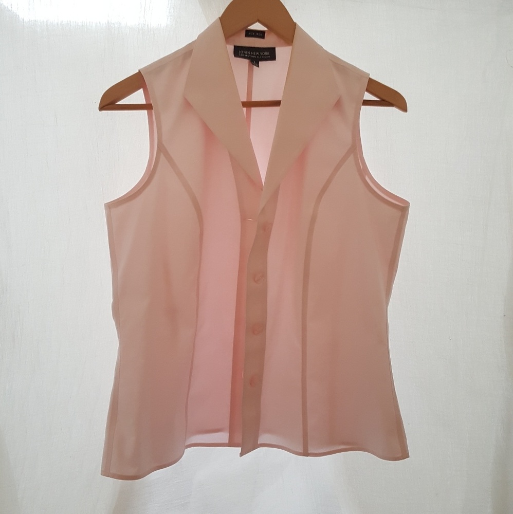 Jones New York Platinum Collection Pink Vest
