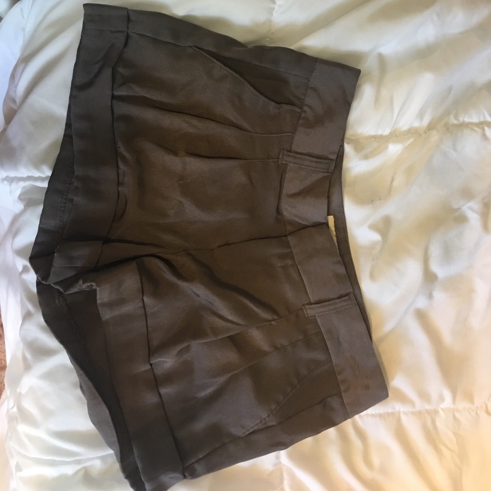 flowy taupe shorts