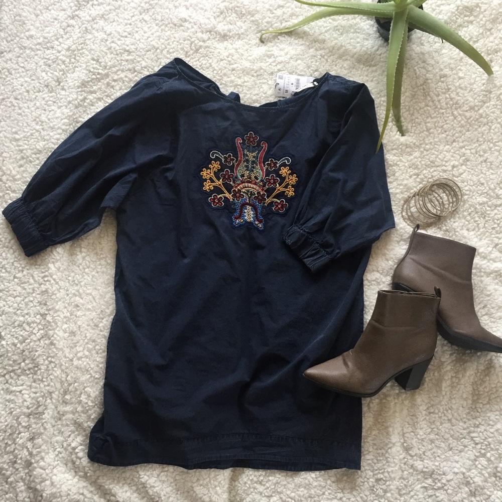 NWT Zara puffed sleeve mini dress