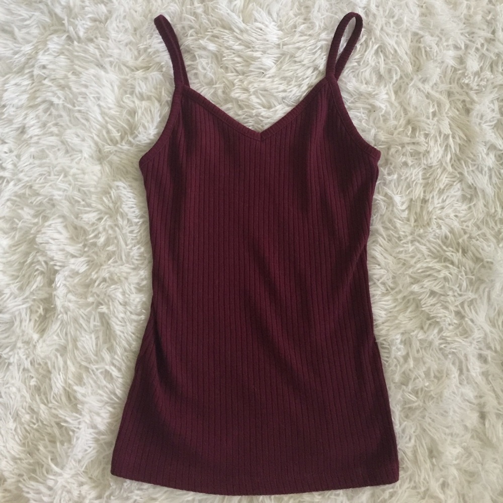 Burgundy tank