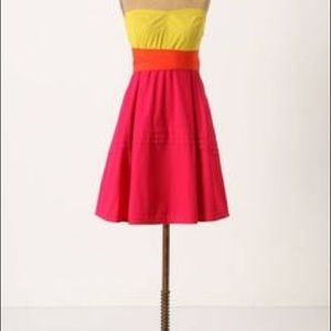 Anthropologie Parading Hues Dress by Maeve size 0