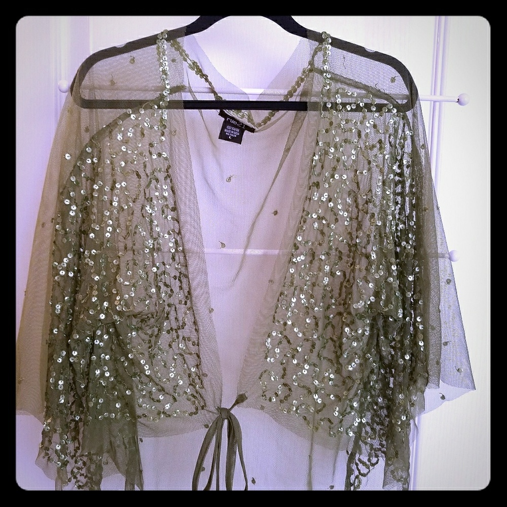 Sheer Rue 21 shawl top