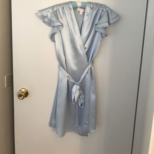 Satin robe Oscar de la Renta