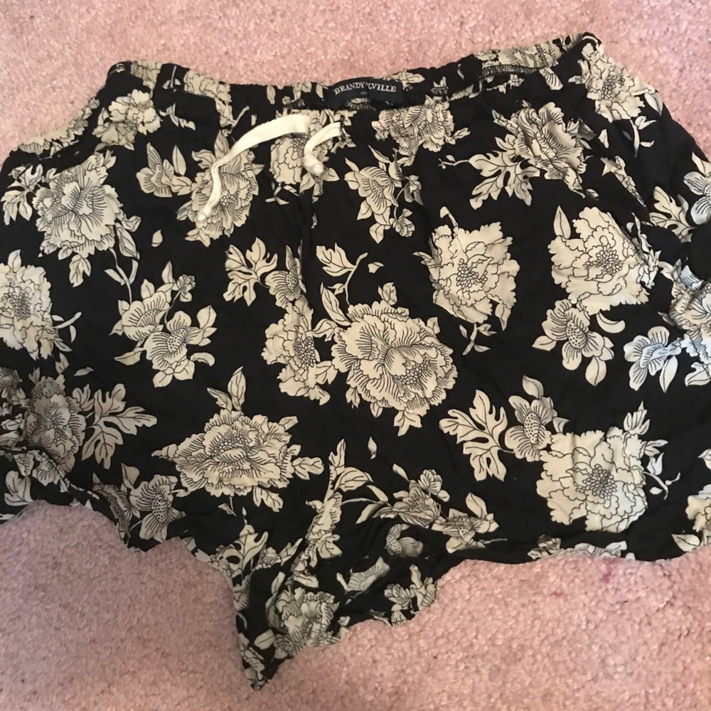 Brandy Melville floral shorts