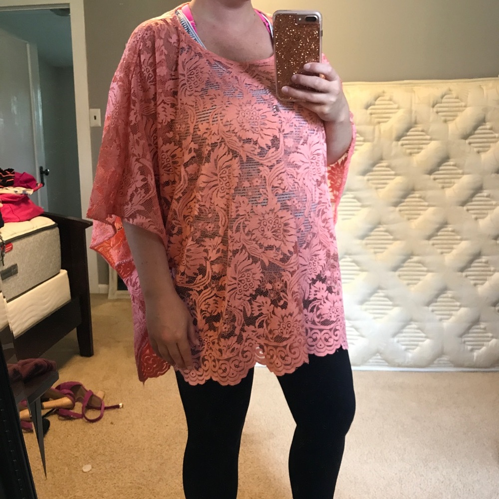 Pink Blush Maternity Poncho