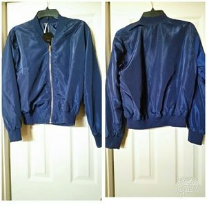 NWT Navy lightweight bomber jacket