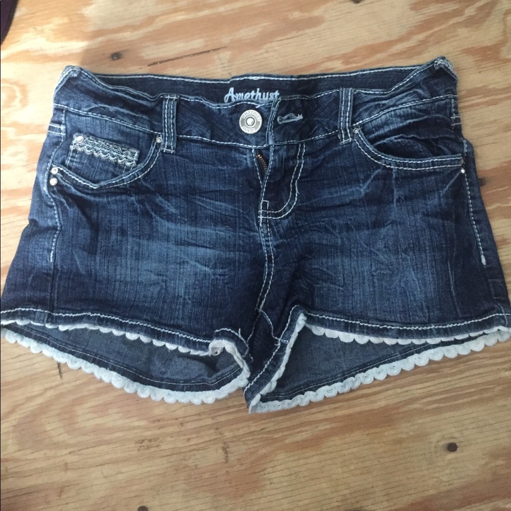 Blue jean shorts