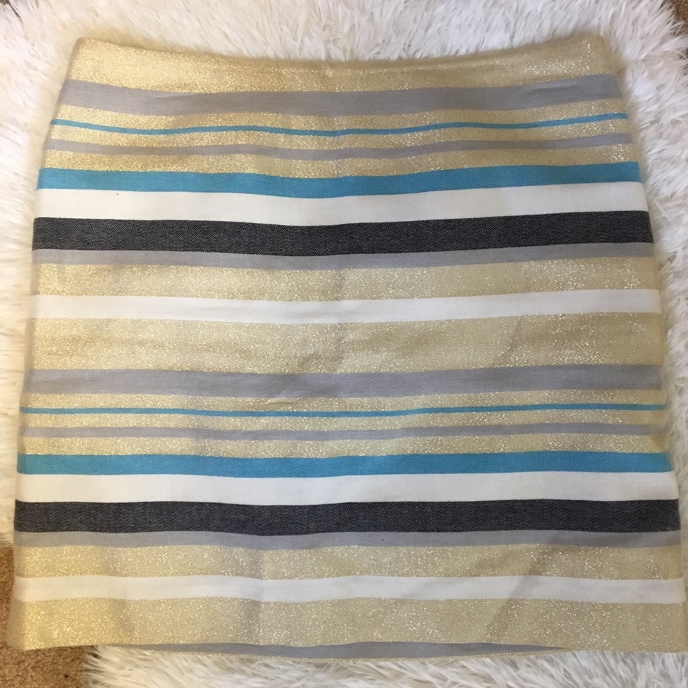 Loft sparkle blue mini skirt