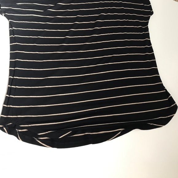 Black & gold stripe mineral wash tee - Picture 6 of 6