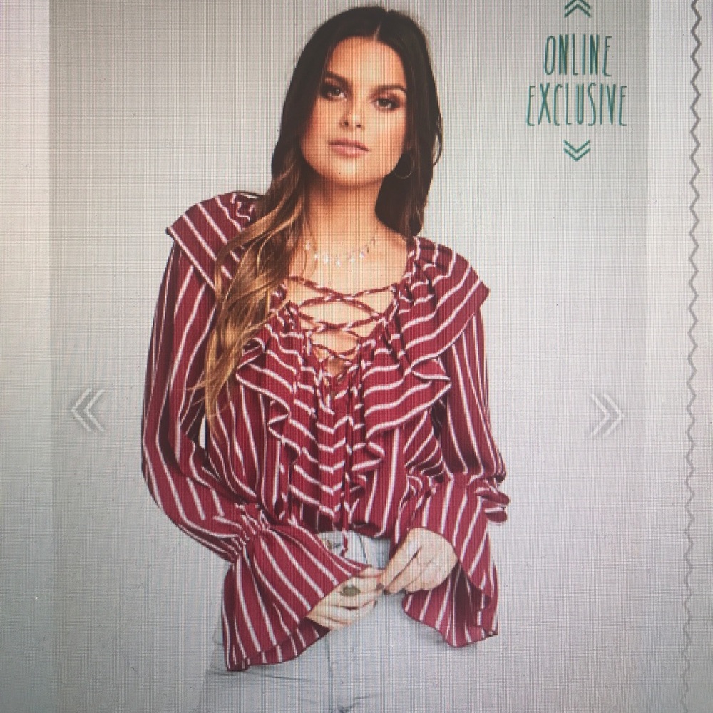 Show me your mumu ruffled top
