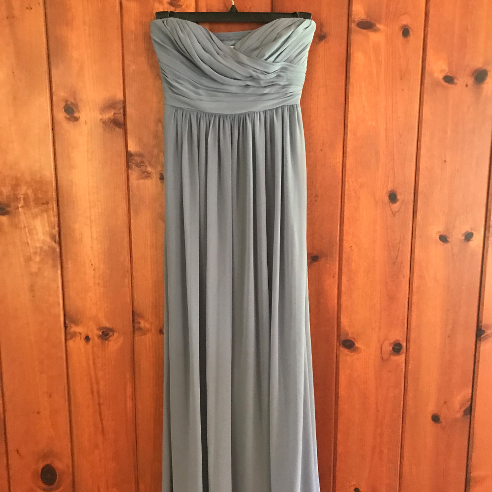 Monique Lhuillier Periwinkle Strapless Dress