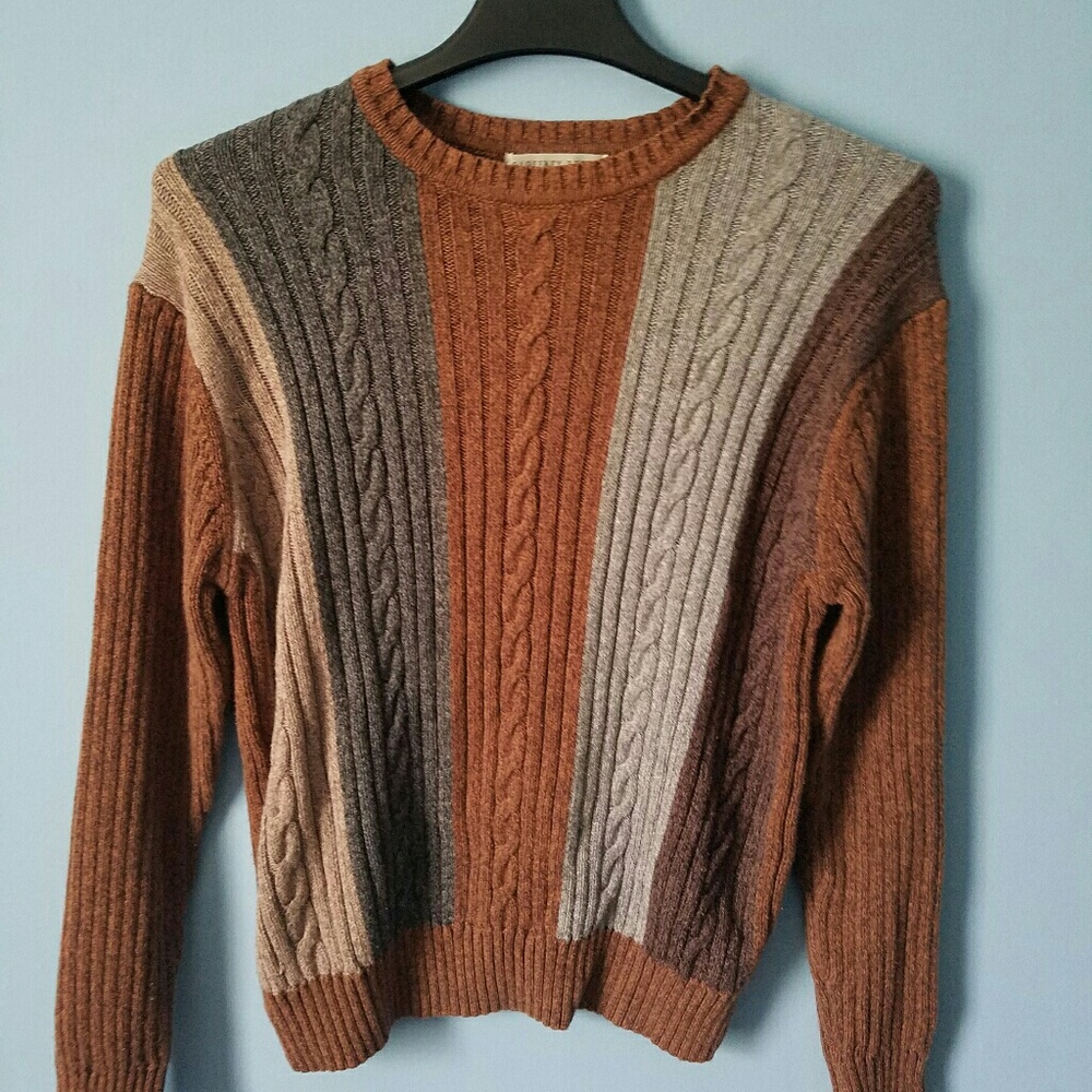 Medium Geofrey Beene Brown Sweater 100% Cotton