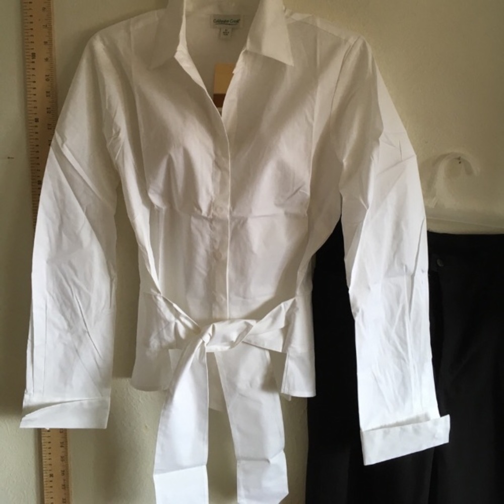 NWT Coldwater Creek french cuffs blouse 👚 12