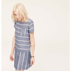 Lou & Grey LOFT Striped Chambray Dress