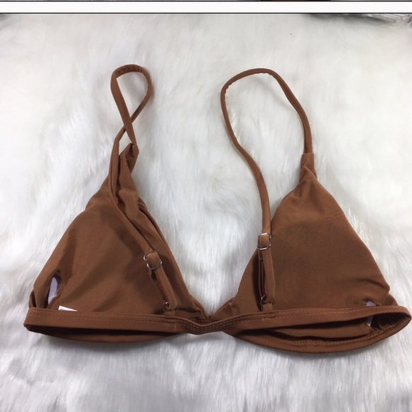 ‘Nova’ Tan rose gold strappy braided cheeky bikini - Picture 4 of 6