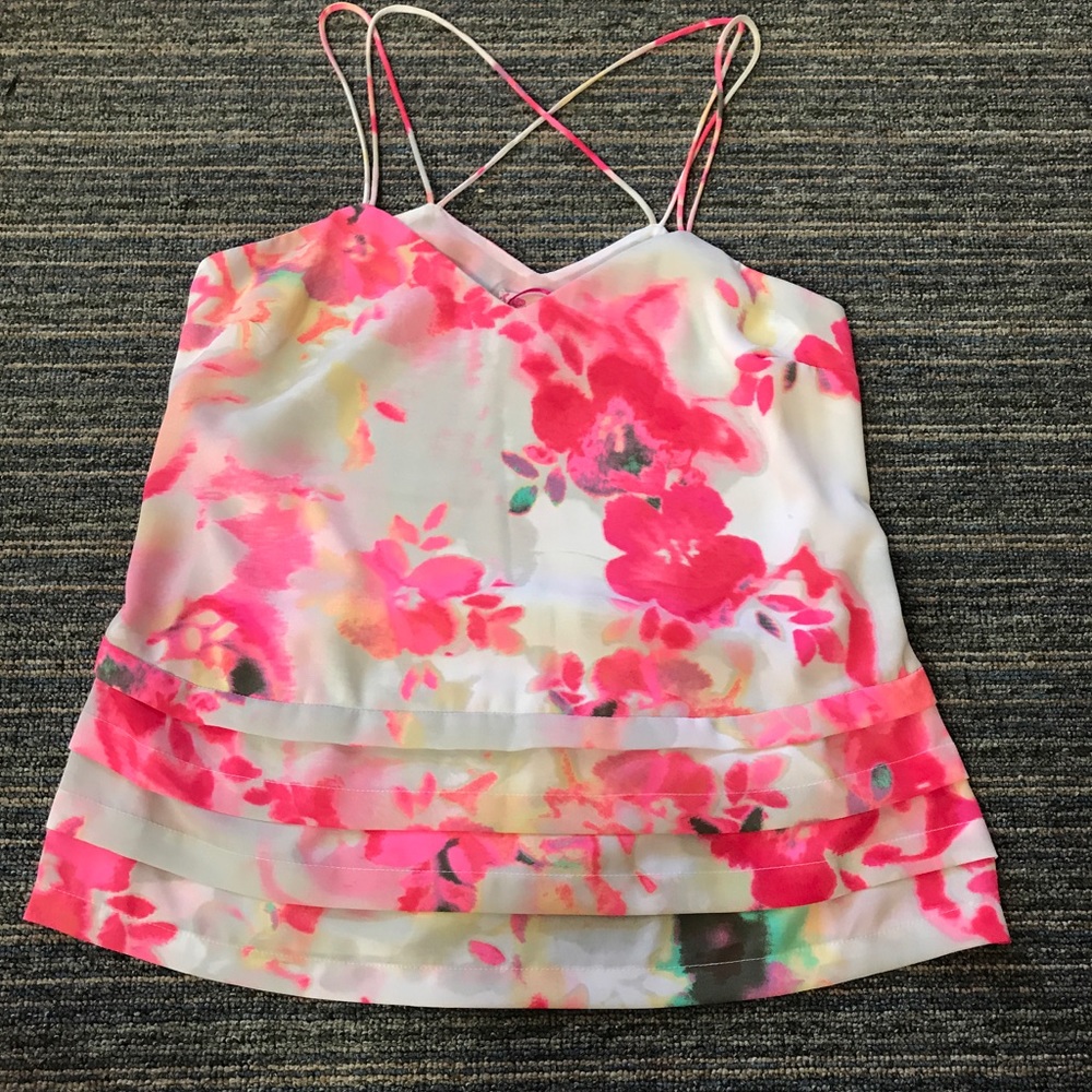 Sheer floral tank from Candie's