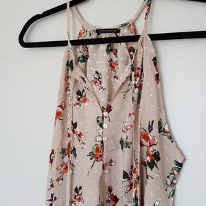 Pink Floral Tank