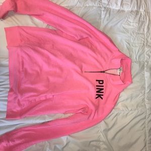 PINK half zip sweatshirt