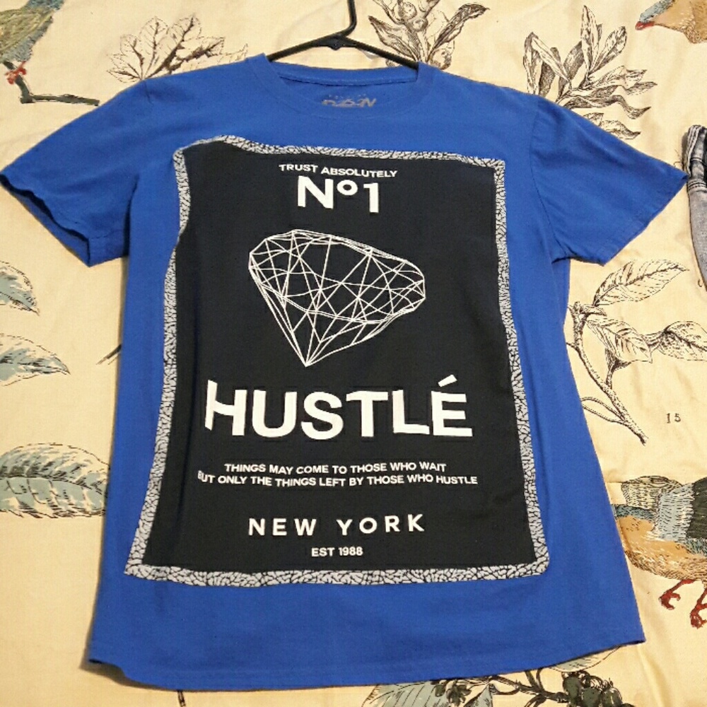 Popular Poison Hustle Blue Shirt