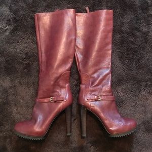 SALE - Nine West Tall Cognac Boots