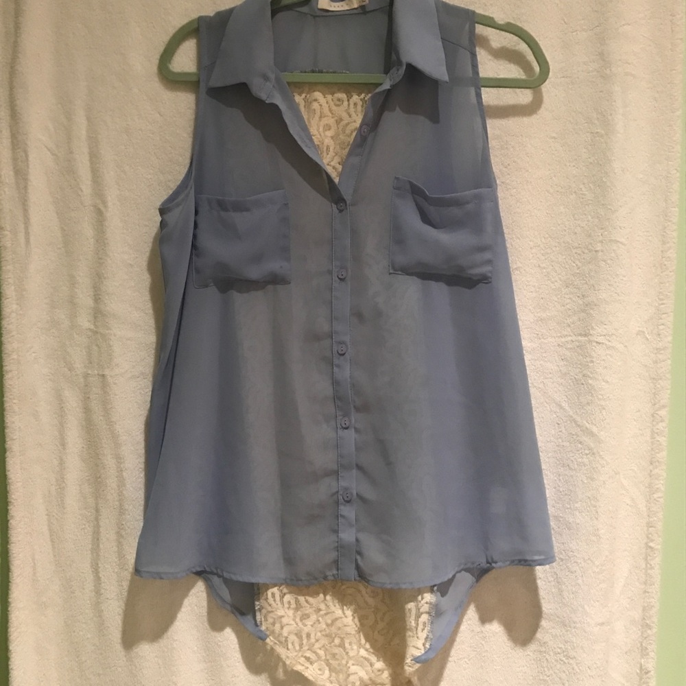 Light blue collard tank