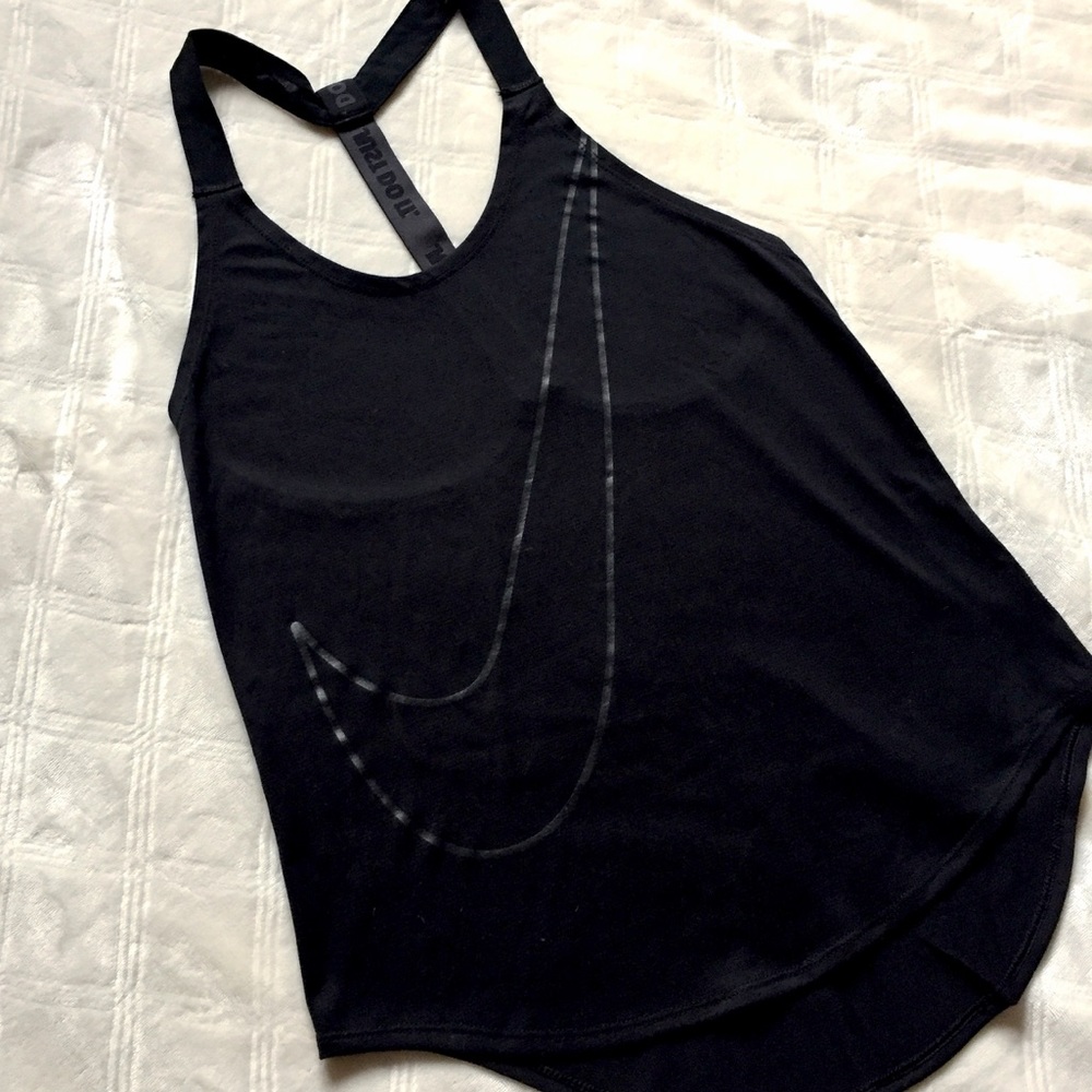 Nike Swoosh Training Tank in Black