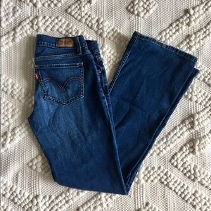 LEVIS Superlow Bootcut Jeans. Size 7