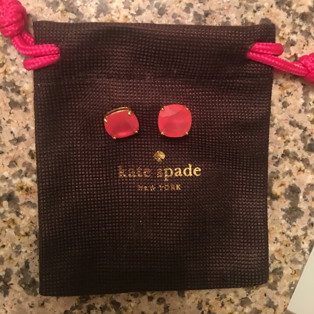 KATE SPADE pink stud earrings