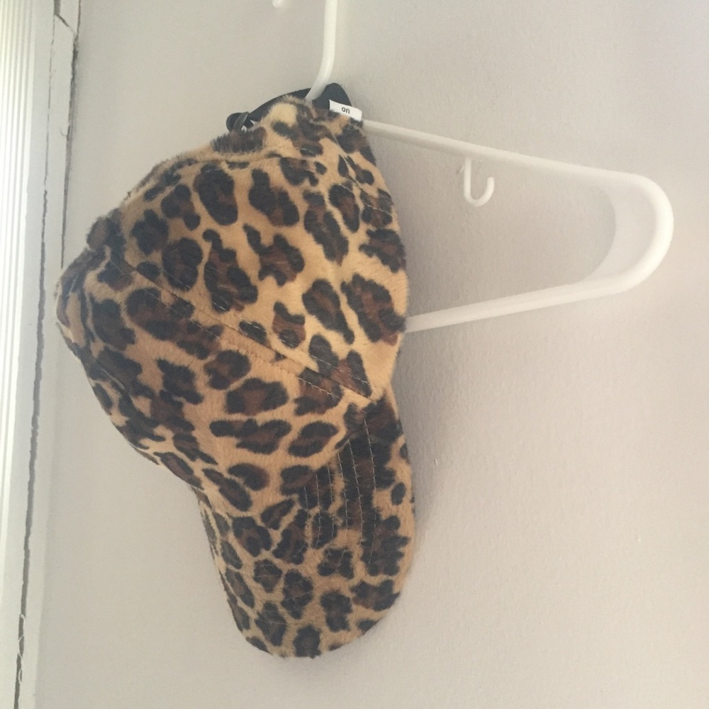 UO Faux Fur Animal Print Hat