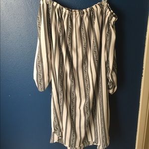 Off the Shoulder Tunic Dress