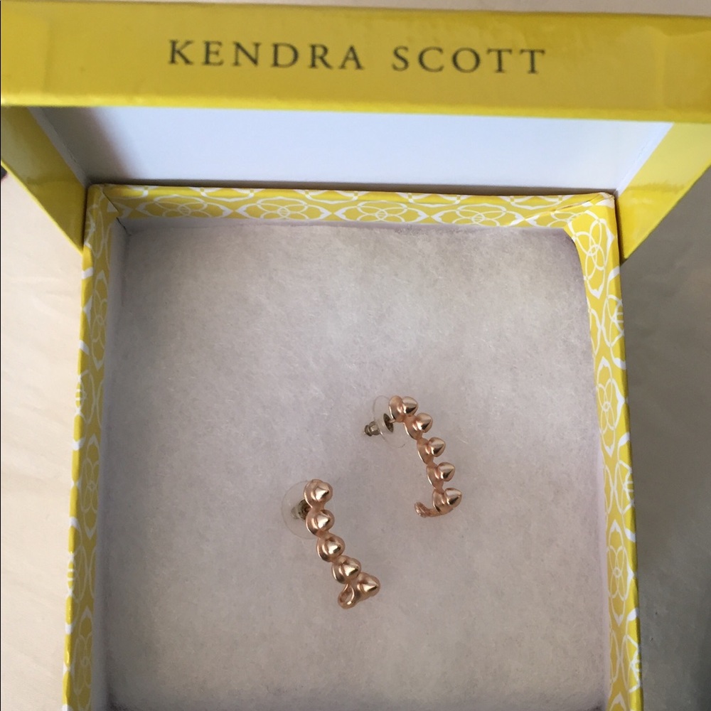Kendra Scott Rose Gold Climbers
