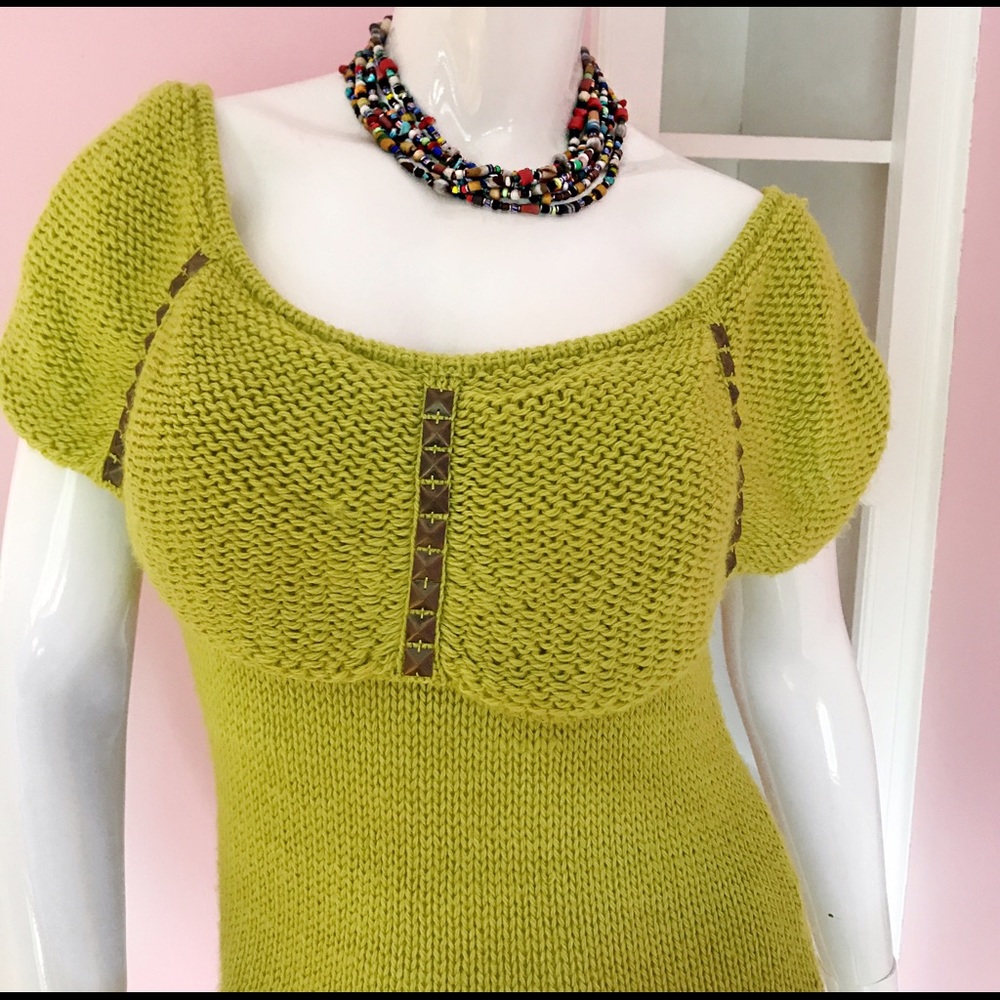 Gianni bini off the shoulder crochet dress