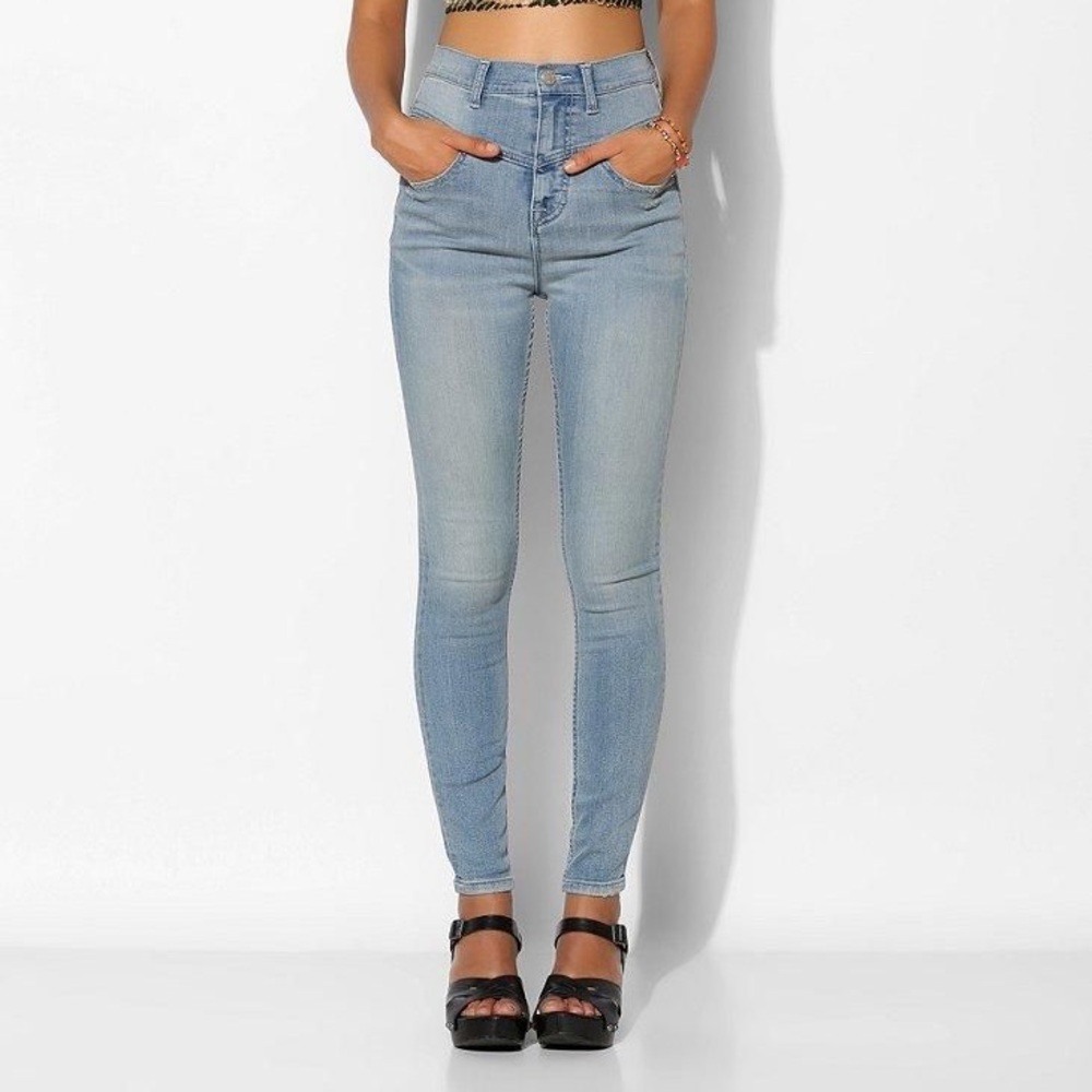 UO high rise seamed jeans