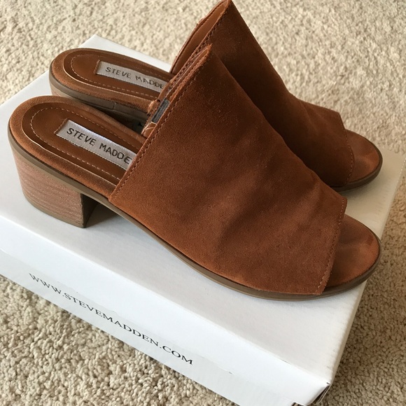 steve madden suede mules