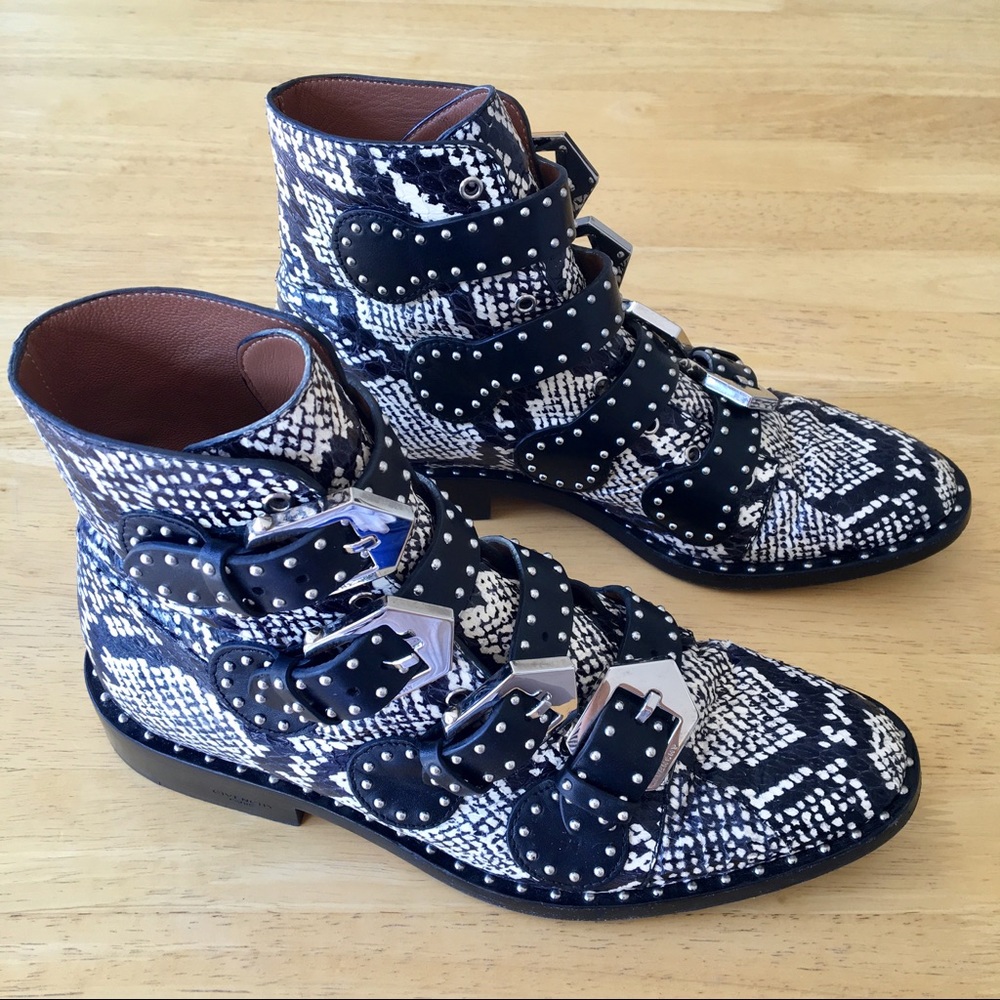 *SOLD*Givenchy genuine snakeskin embellished boots - Picture 3 of 8