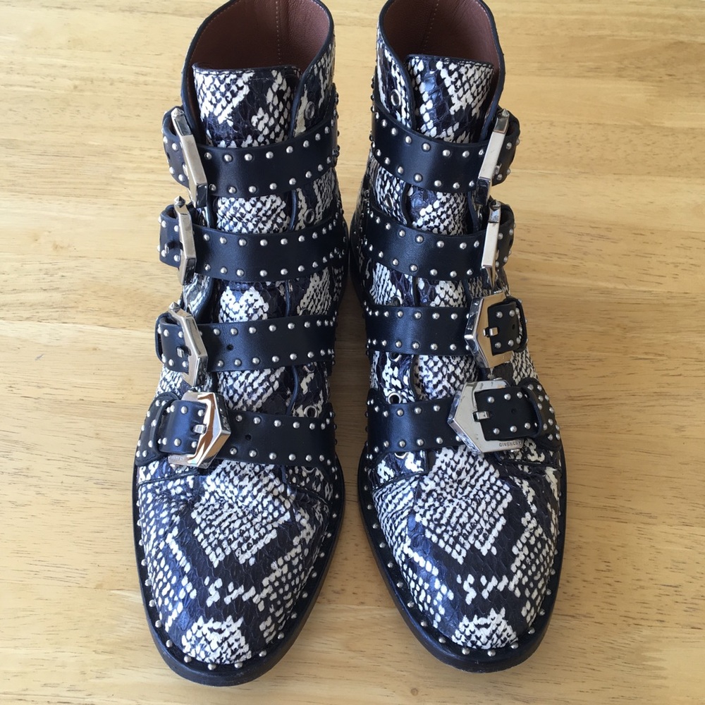 *SOLD*Givenchy genuine snakeskin embellished boots - Picture 4 of 8