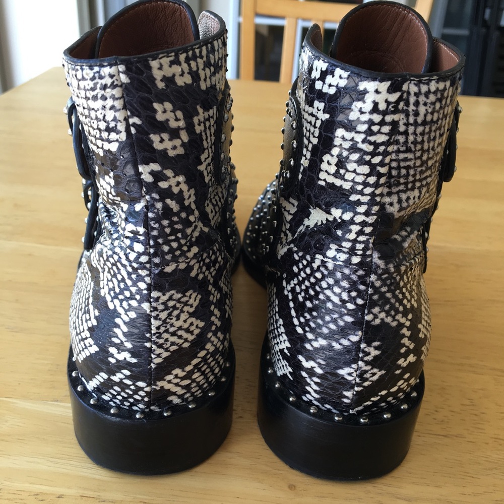 *SOLD*Givenchy genuine snakeskin embellished boots - Picture 6 of 8