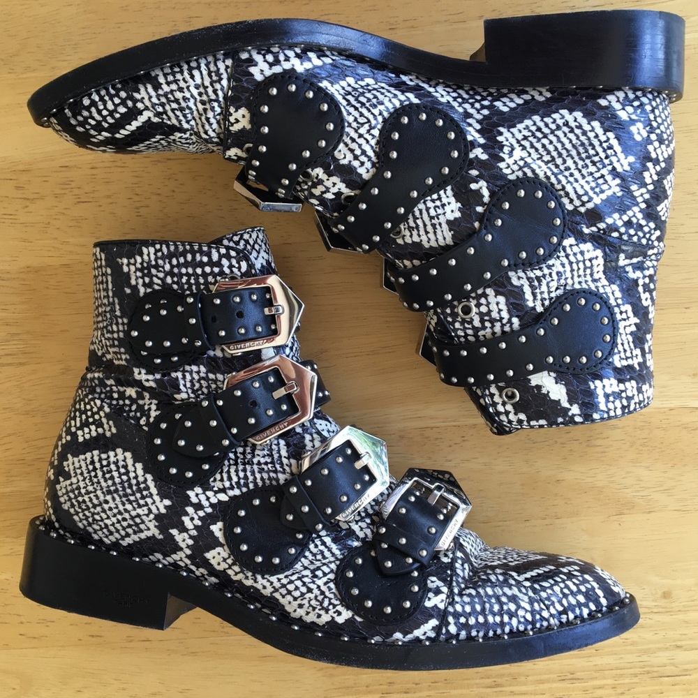 *SOLD*Givenchy genuine snakeskin embellished boots - Picture 7 of 8