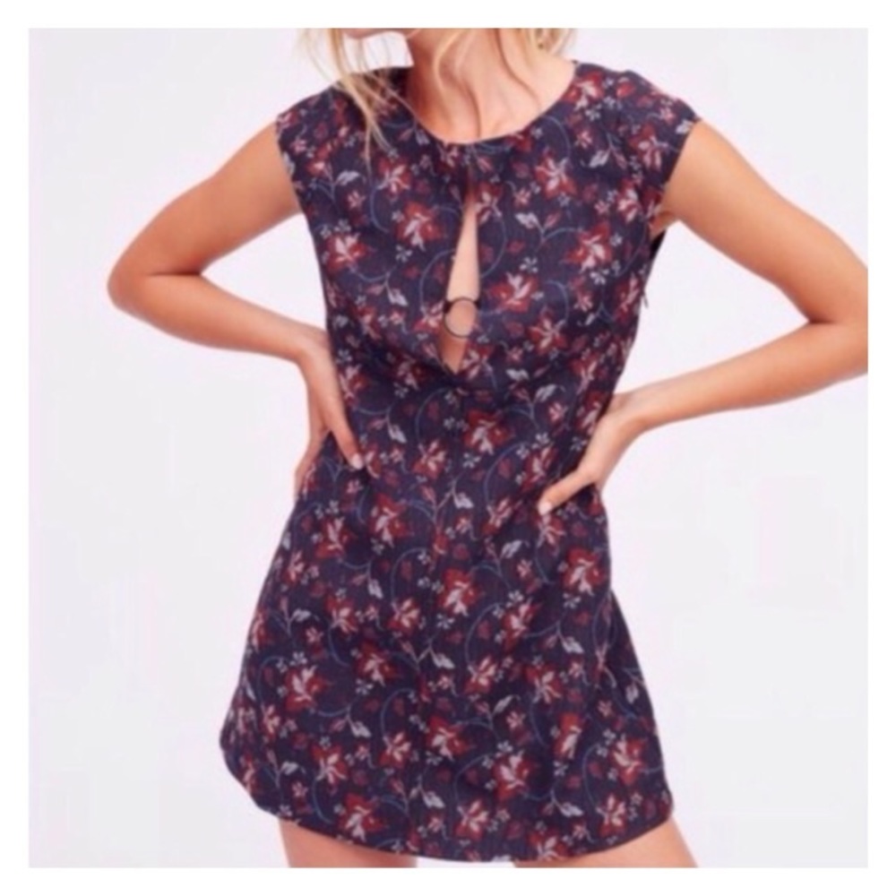 NWT Free People Say Yes Floral Mini Dress