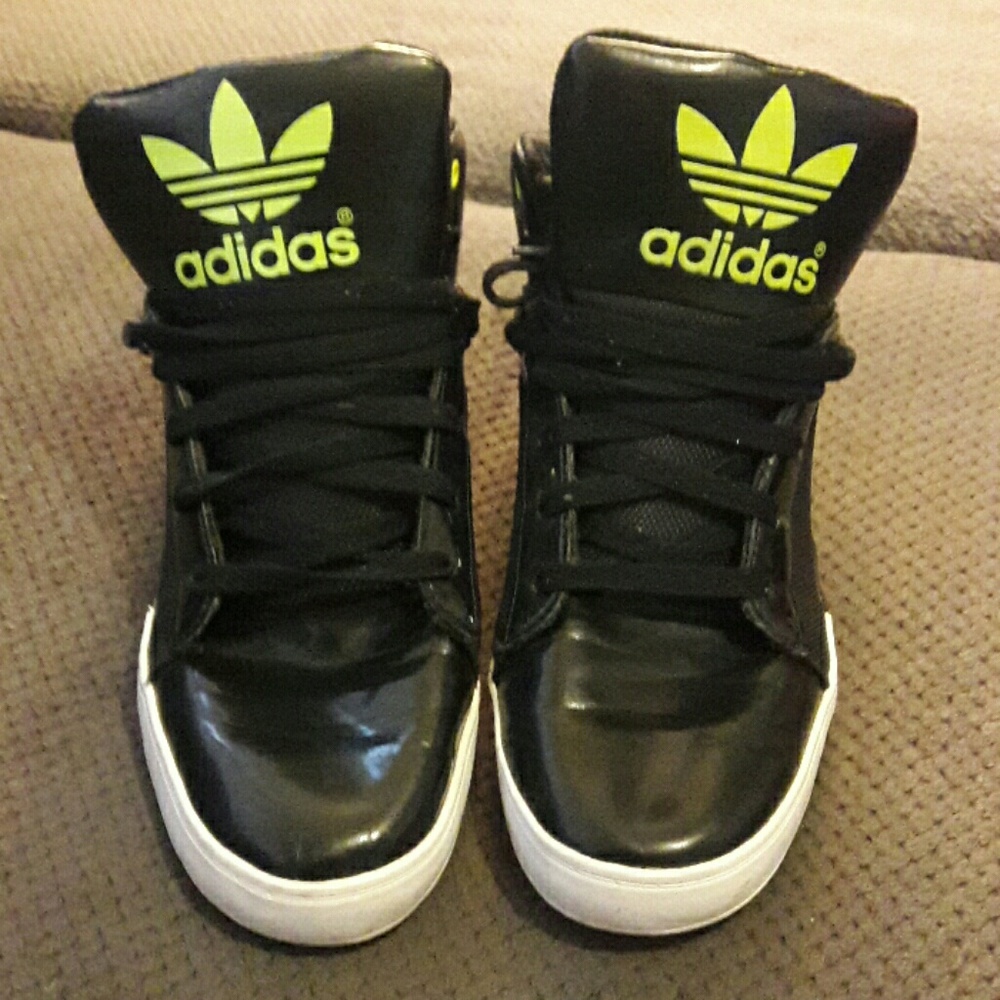 Adidas high top green